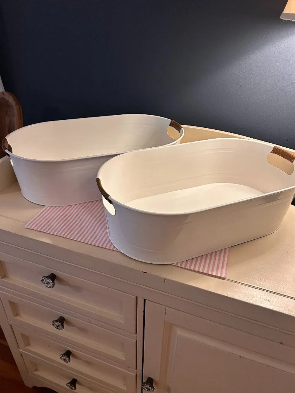 2 Pack of Better Homes & Garden White Storage Tubs